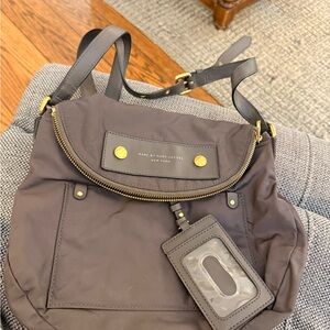 Marc Jacobs Brown Crossbody Bag with Gold Accents